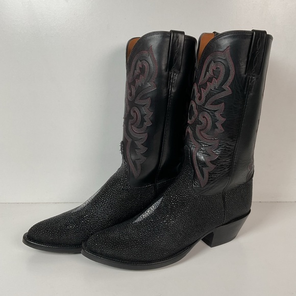 Lucchese Classics Handmade Exotic Stingray Cowboy Boots D USA
